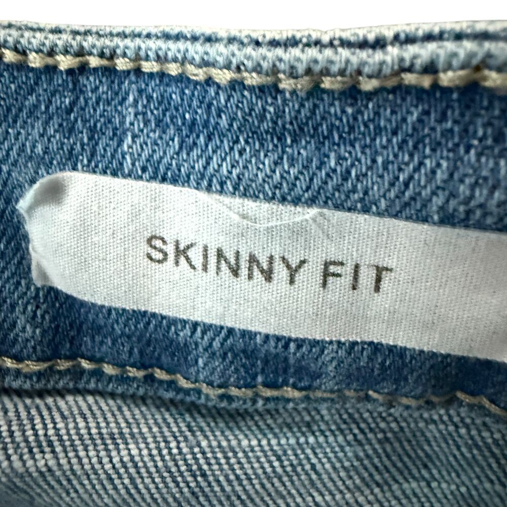 Judy Blue Skinny Jeans Distressed Button Fly Mid Rise Stretch Denim Size 3 - Picture 9 of 16